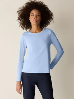Organic Pima Cotton Jersey Long-Sleeve Tee