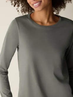 Organic Pima Cotton Jersey Long-Sleeve Tee