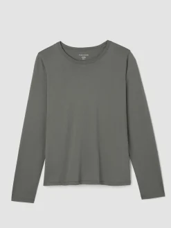 Organic Pima Cotton Jersey Long-Sleeve Tee