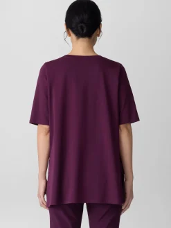 Organic Pima Cotton Jersey Long Tee