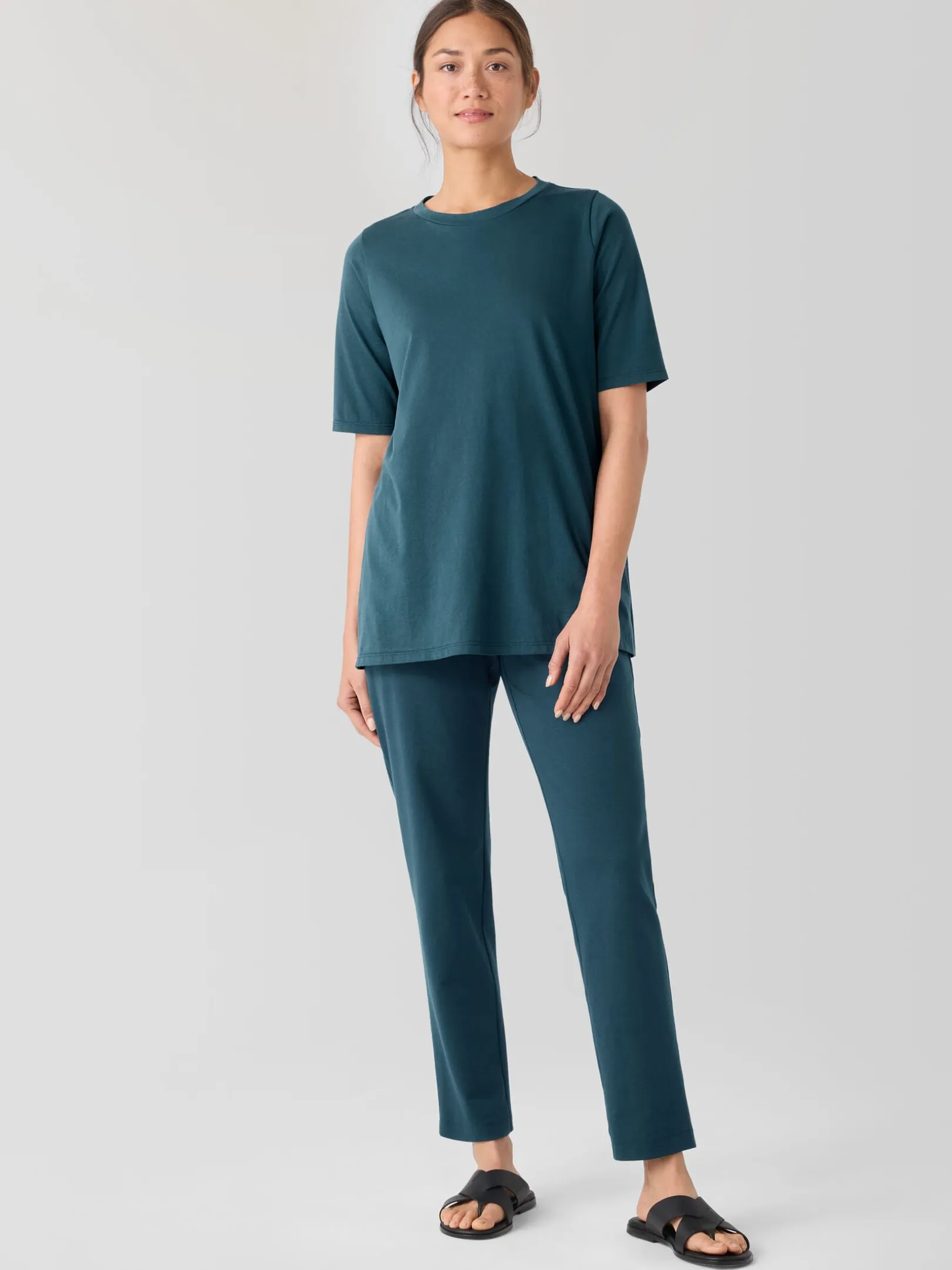 Organic Pima Cotton Jersey Long Tee