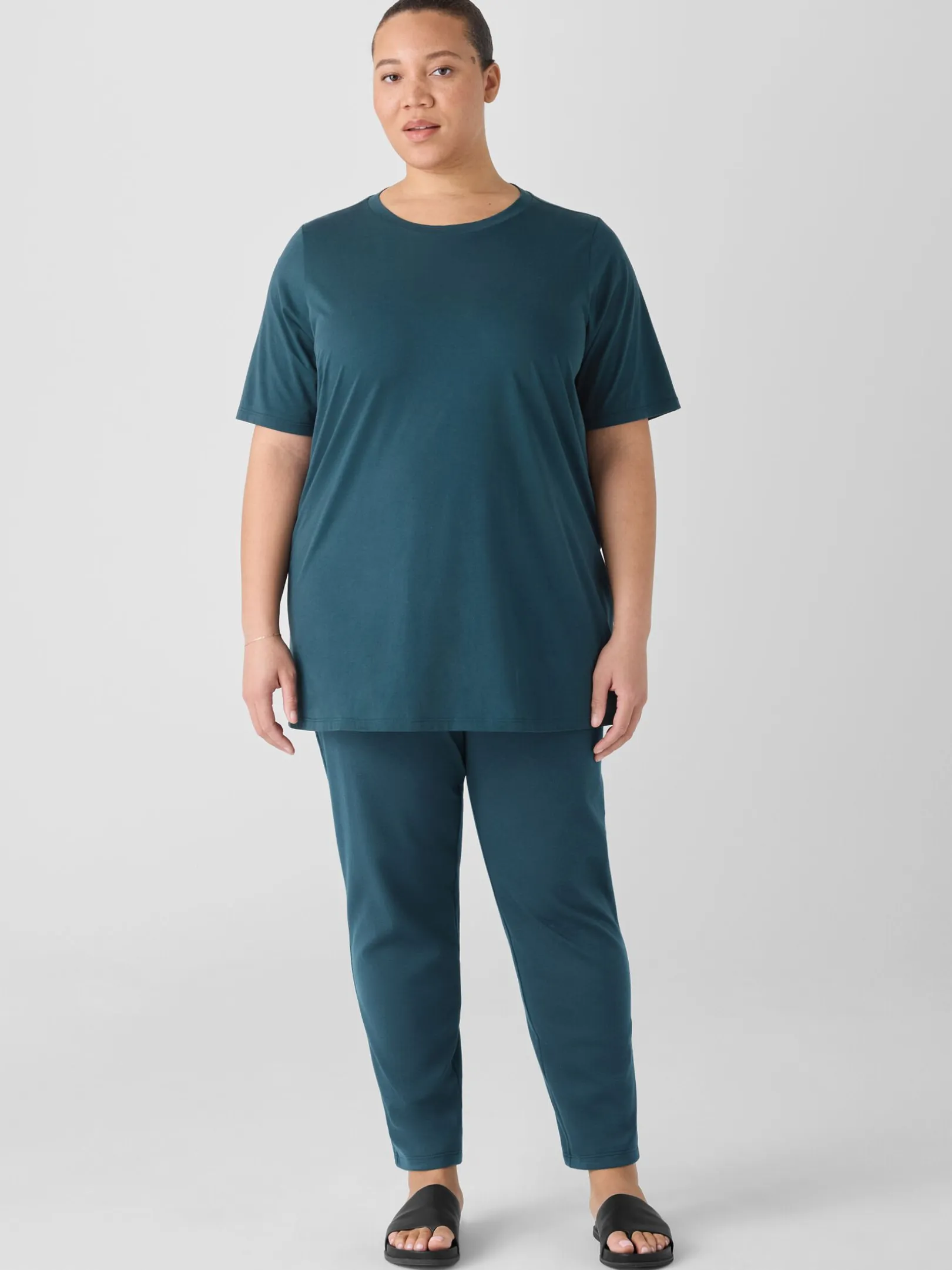 Organic Pima Cotton Jersey Long Tee