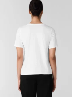Organic Pima Cotton Jersey Round Neck Tee
