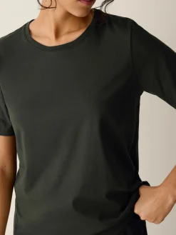 Organic Pima Cotton Jersey Round Neck Tee