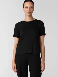 Organic Pima Cotton Jersey Round Neck Tee