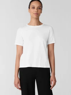 Organic Pima Cotton Jersey Round Neck Tee