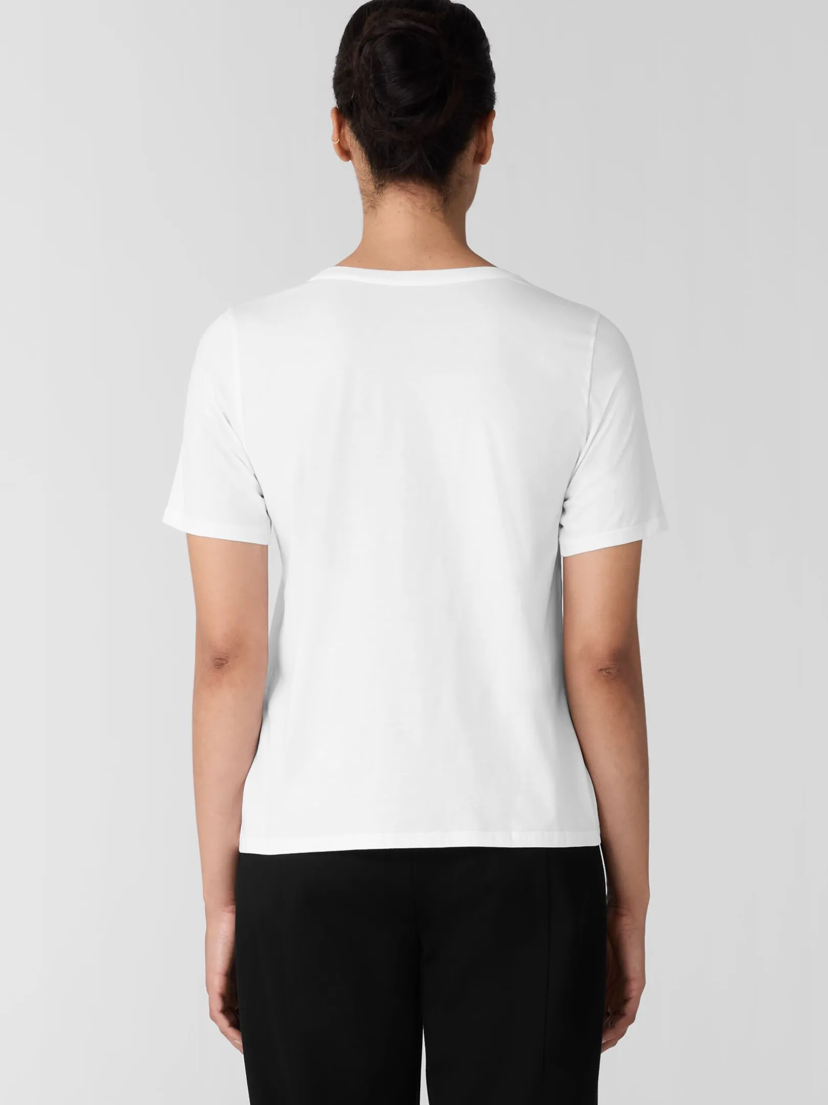 Organic Pima Cotton Jersey Round Neck Tee