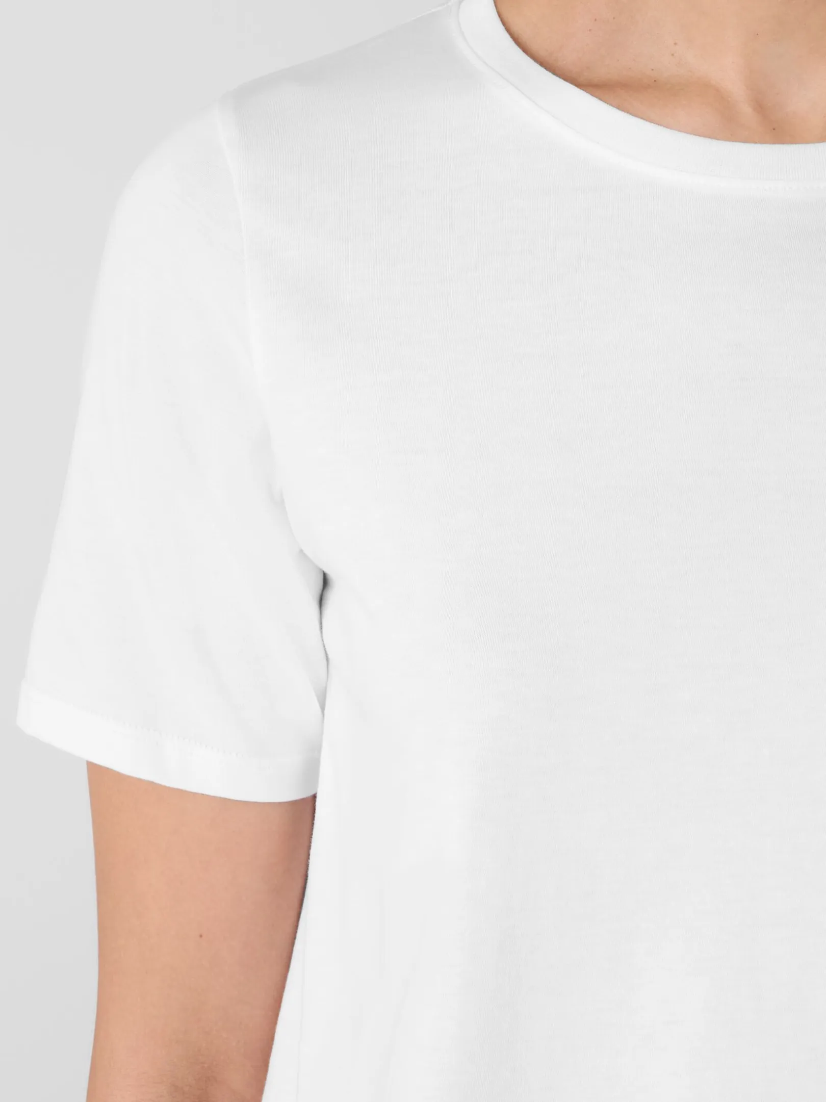 Organic Pima Cotton Jersey Round Neck Tee