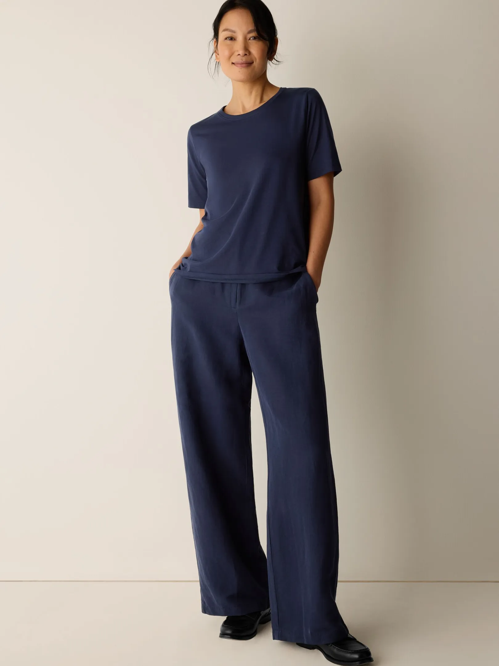 Organic Pima Cotton Jersey Round Neck Tee