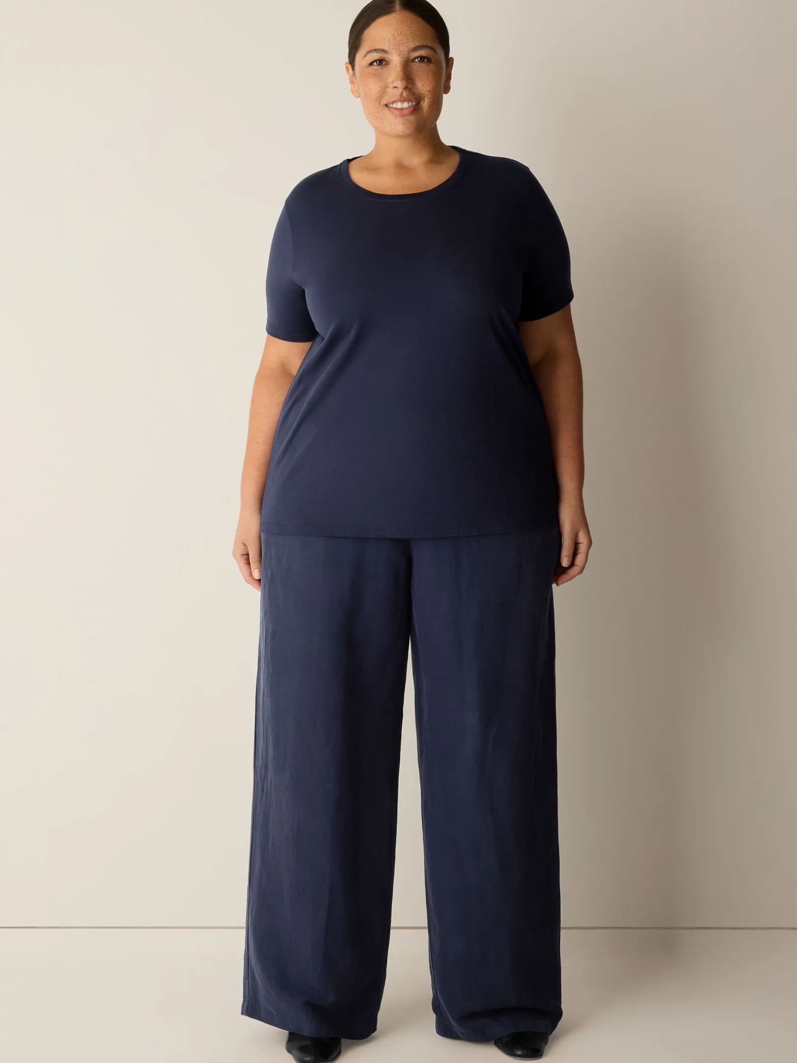 Organic Pima Cotton Jersey Round Neck Tee