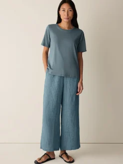 Organic Pima Cotton Jersey Round Neck Tee