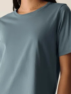 Organic Pima Cotton Jersey Round Neck Tee