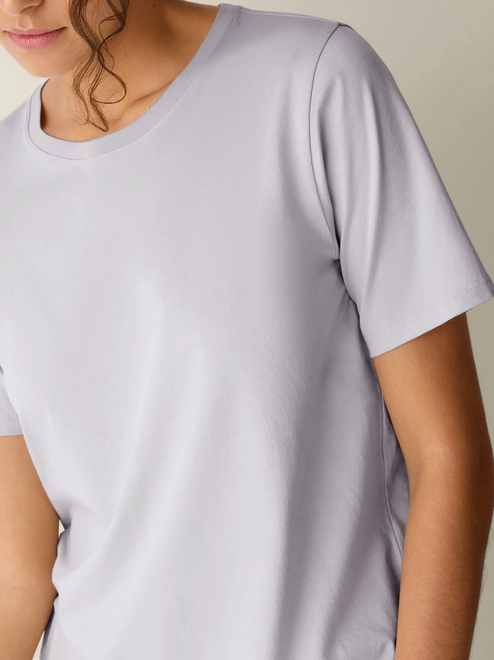Organic Pima Cotton Jersey Round Neck Tee
