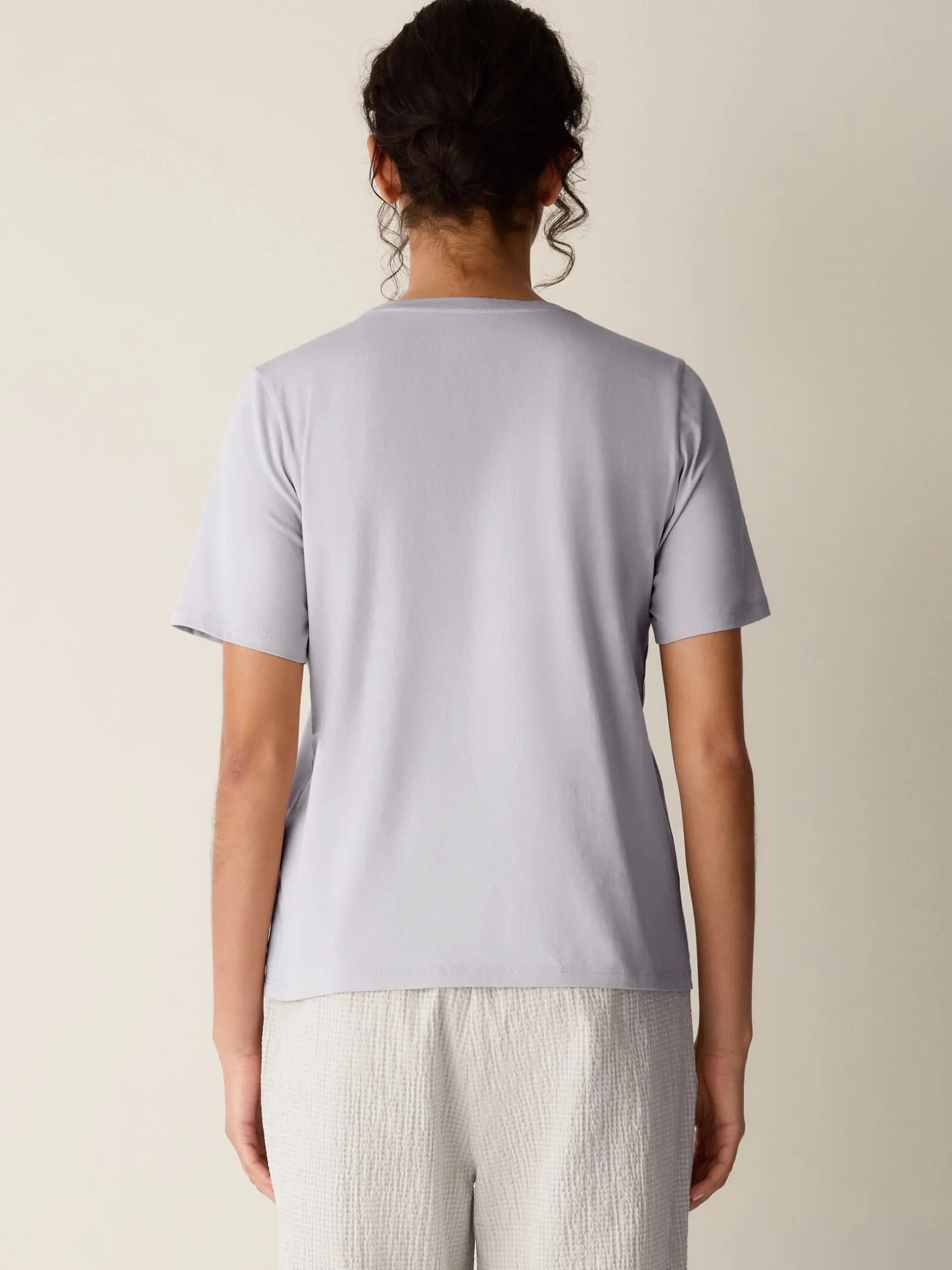 Organic Pima Cotton Jersey Round Neck Tee