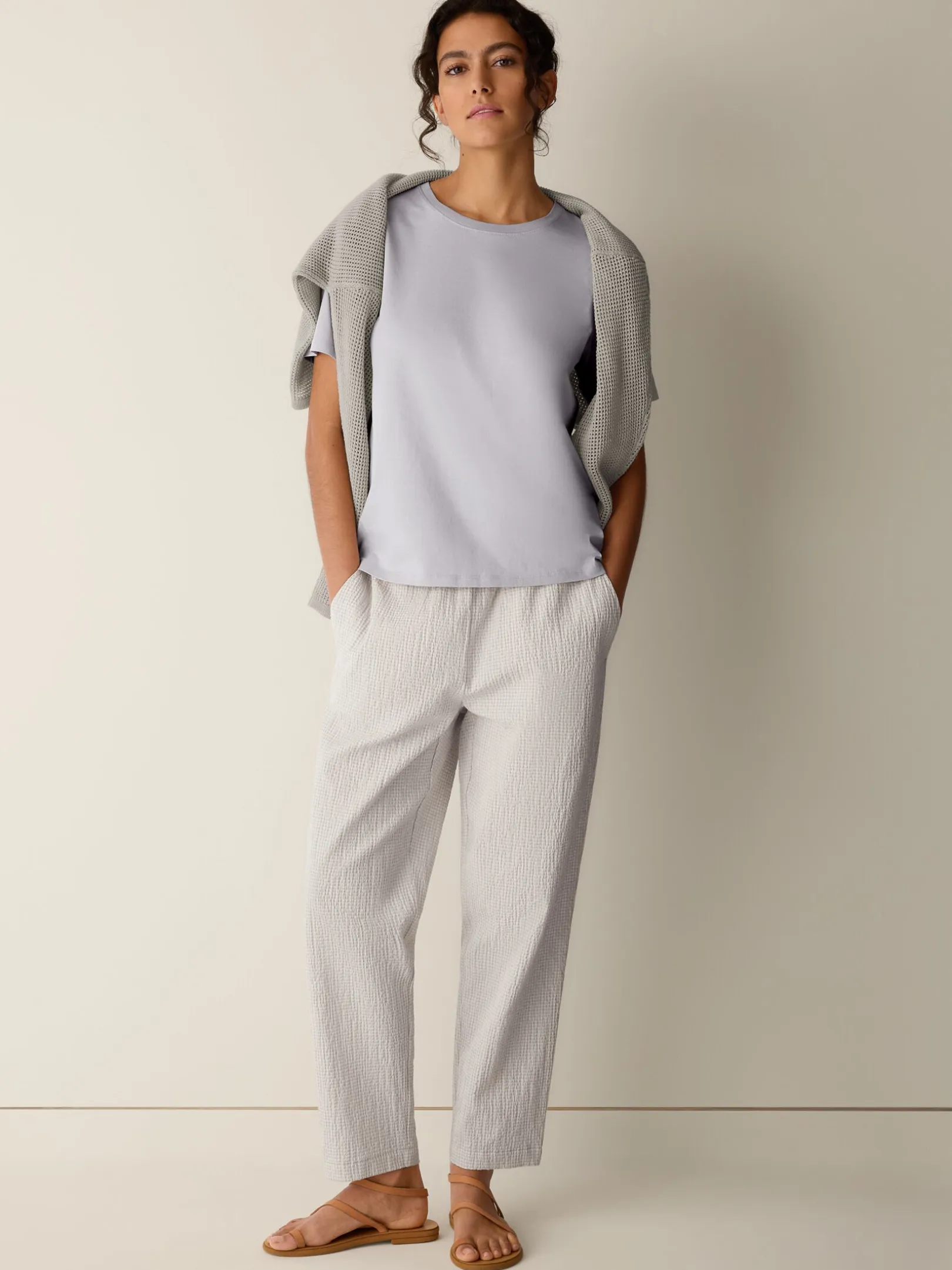 Organic Pima Cotton Jersey Round Neck Tee