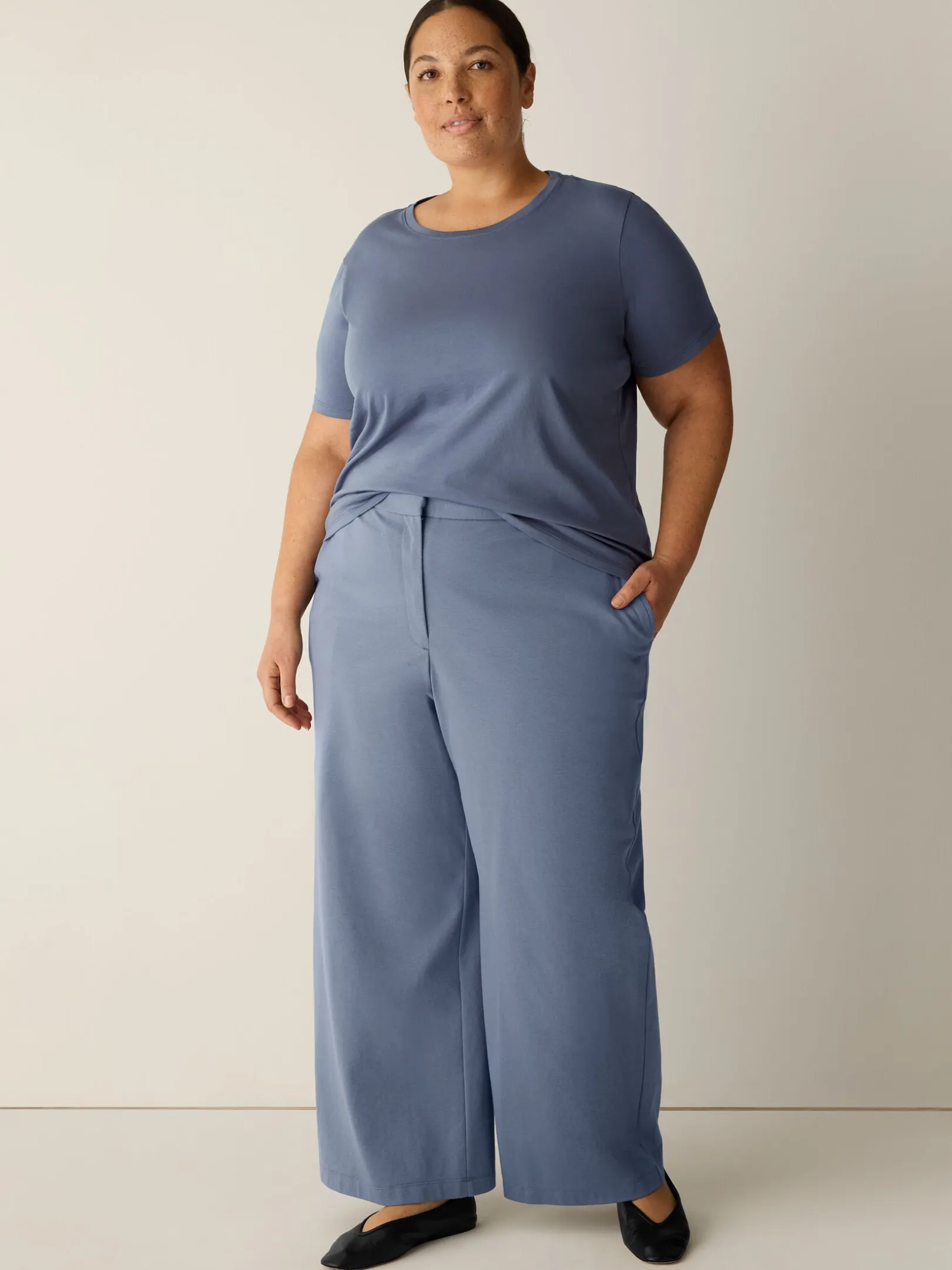 Organic Pima Cotton Jersey Round Neck Tee