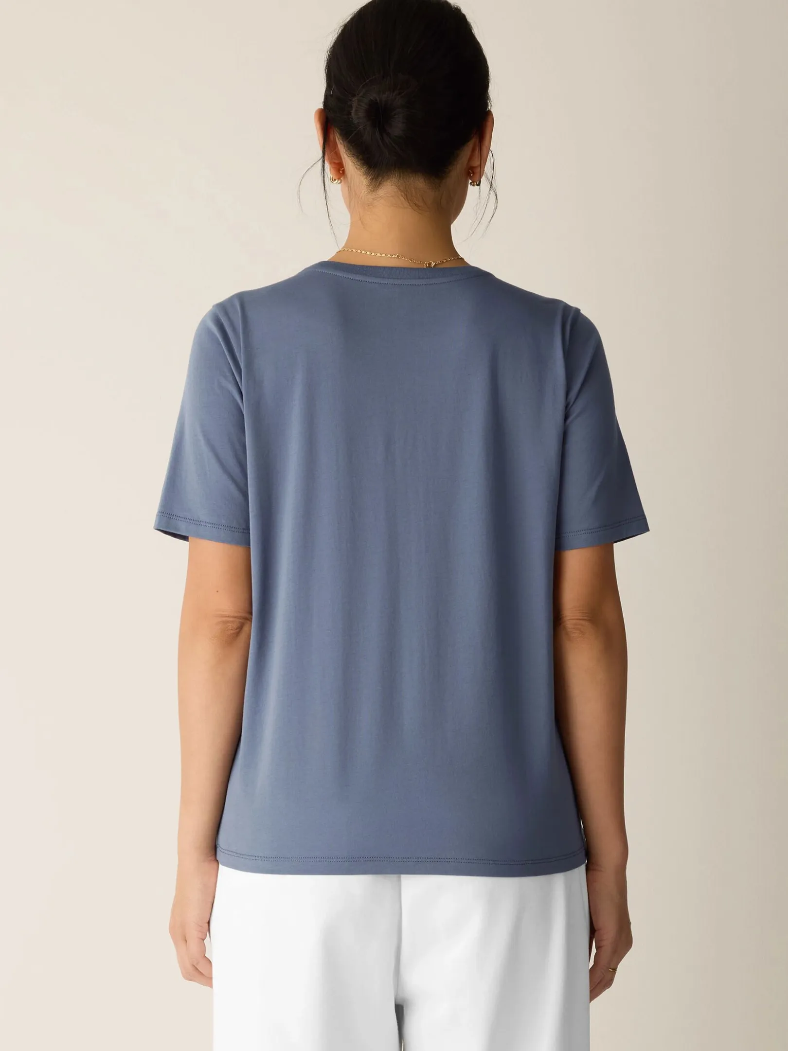Organic Pima Cotton Jersey Round Neck Tee