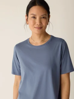 Organic Pima Cotton Jersey Round Neck Tee