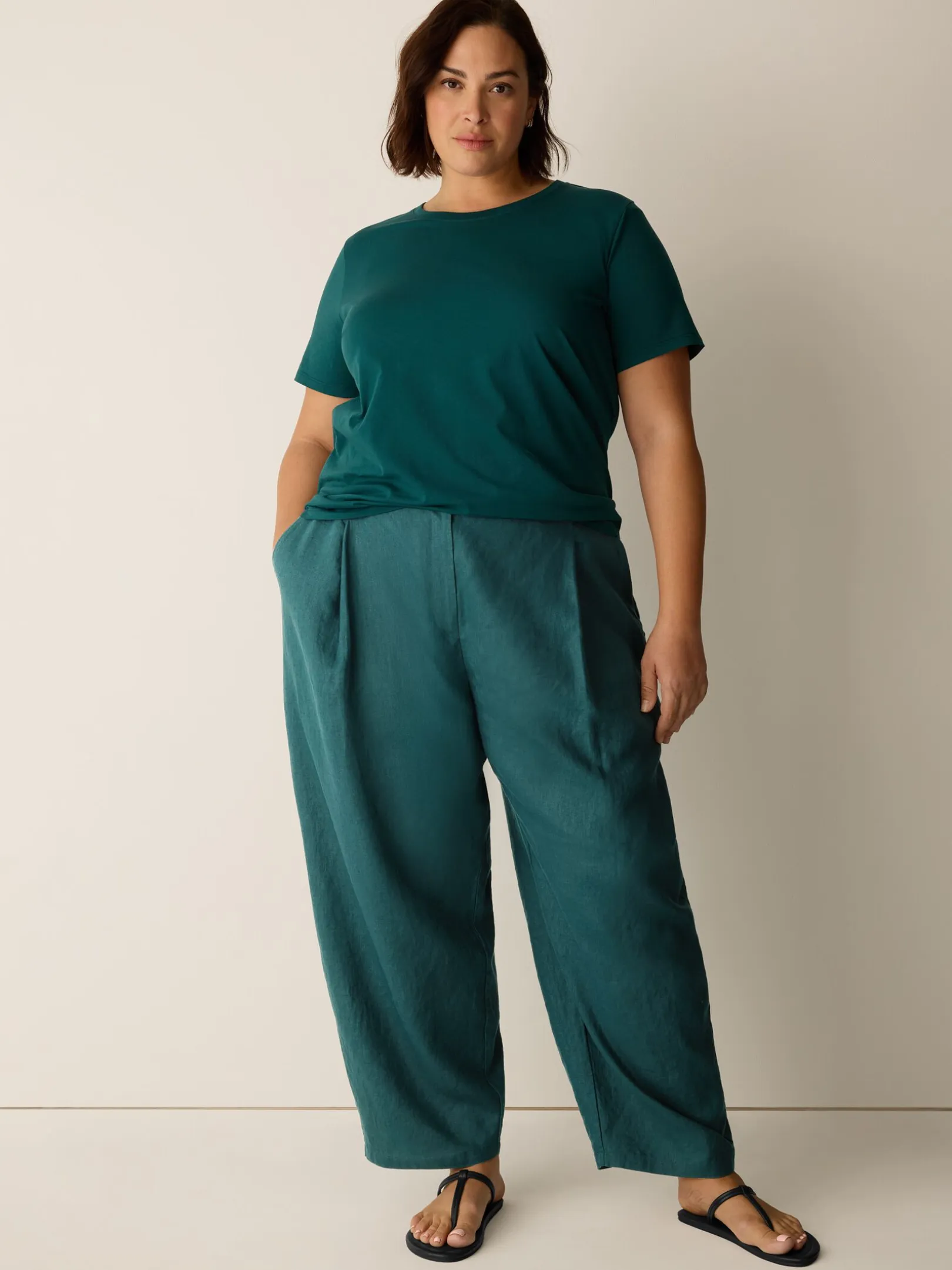 Organic Pima Cotton Jersey Round Neck Tee