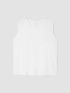 Organic Pima Cotton Jersey Round Neck Tank