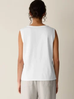 Organic Pima Cotton Jersey Scoop Neck Tank