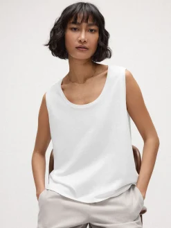 Organic Pima Cotton Jersey Scoop Neck Tank