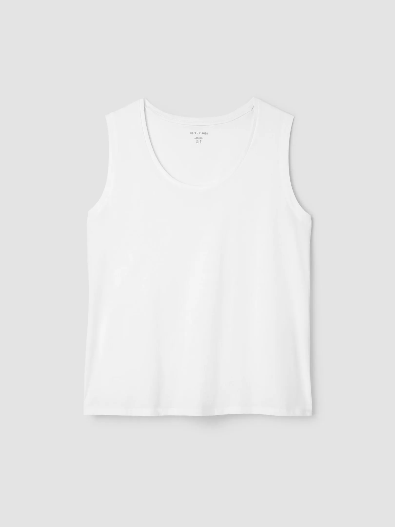 Organic Pima Cotton Jersey Scoop Neck Tank