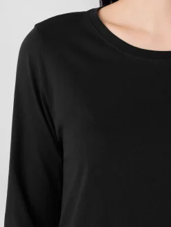 Organic Pima Cotton Jersey 3/4-Sleeve Tee