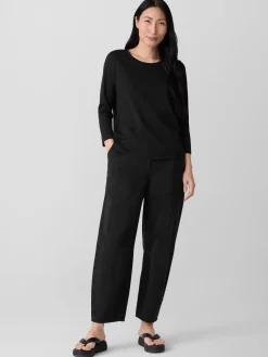 Organic Pima Cotton Jersey 3/4-Sleeve Tee