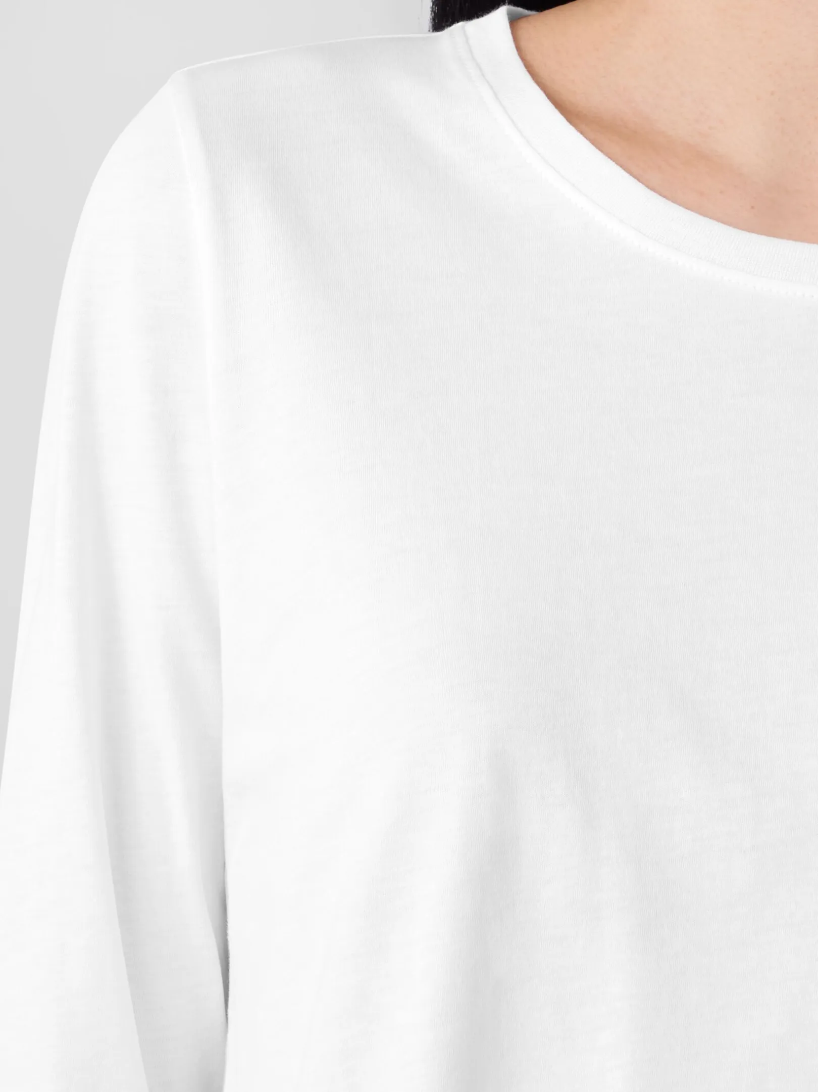 Organic Pima Cotton Jersey 3/4-Sleeve Tee