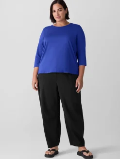 Organic Pima Cotton Jersey 3/4-Sleeve Tee