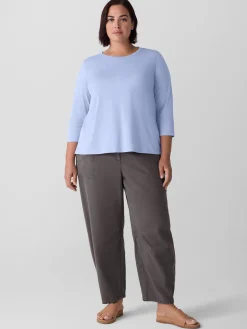 Organic Pima Cotton Jersey 3/4-Sleeve Tee