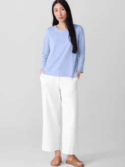Organic Pima Cotton Jersey 3/4-Sleeve Tee