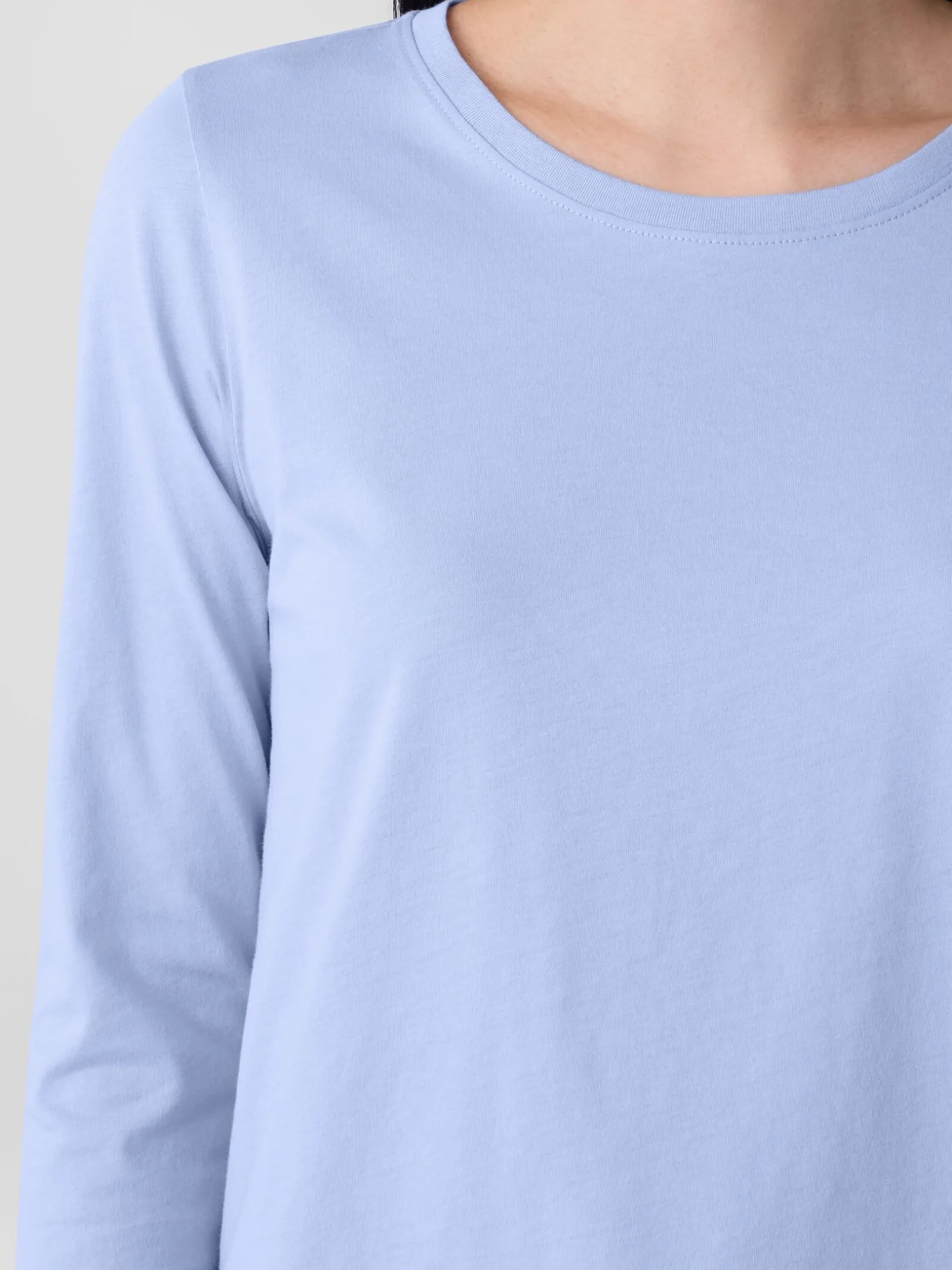Organic Pima Cotton Jersey 3/4-Sleeve Tee