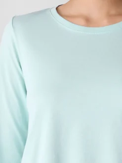 Organic Pima Cotton Jersey 3/4-Sleeve Tee