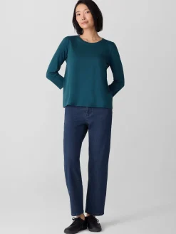 Organic Pima Cotton Jersey 3/4-Sleeve Tee
