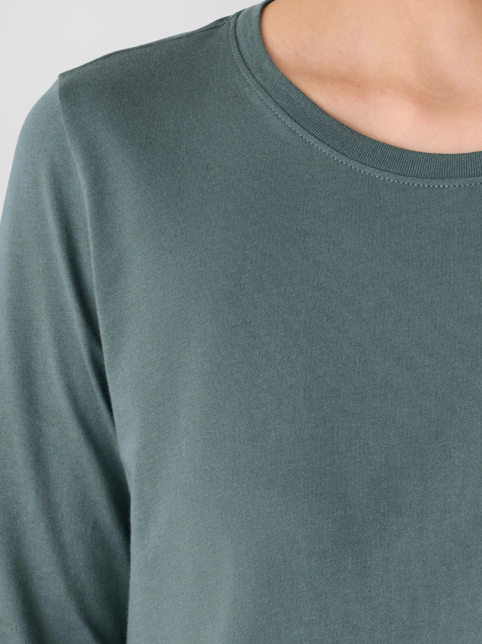 Organic Pima Cotton Jersey 3/4-Sleeve Tee