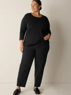 Organic Pima Cotton Jersey 3/4-Sleeve Tee