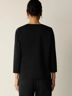 Organic Pima Cotton Jersey 3/4-Sleeve Tee