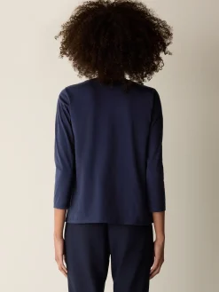 Organic Pima Cotton Jersey 3/4-Sleeve Tee