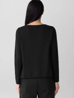Peruvian Cotton BlendBateau Neck Top
