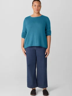 Peruvian Cotton BlendBateau Neck Top