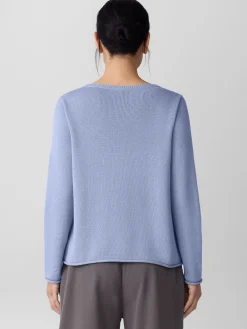 Peruvian Cotton BlendBateau Neck Top