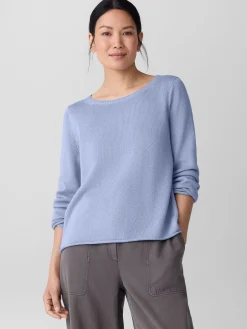 Peruvian Cotton BlendBateau Neck Top