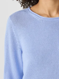 Peruvian Cotton Blend Jewel Neck Top