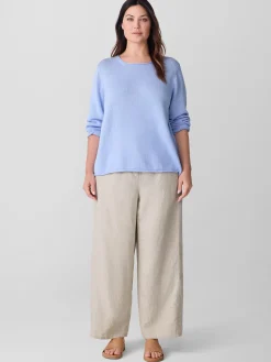 Peruvian Cotton Blend Jewel Neck Top
