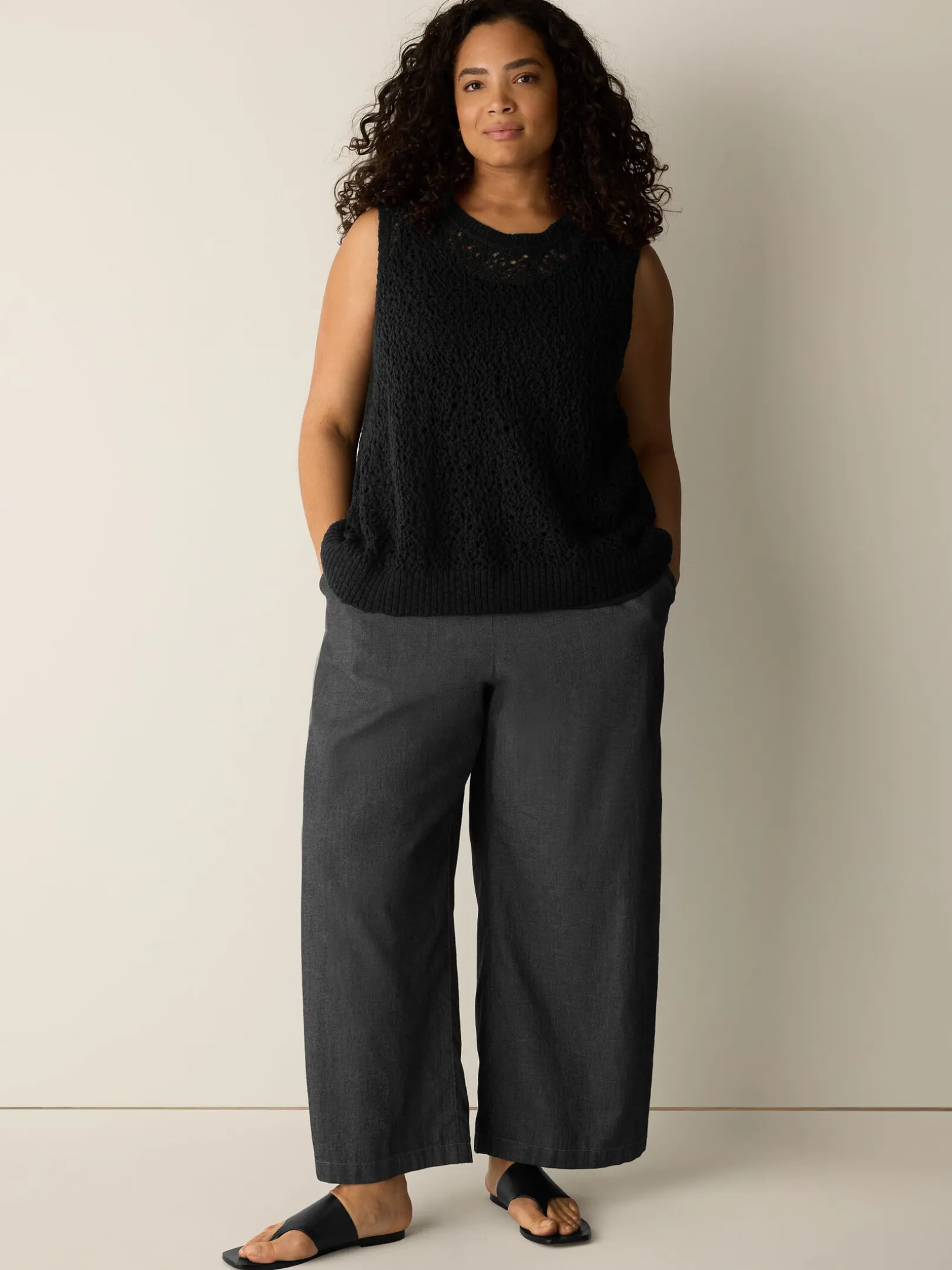 Peruvian Organic Cotton Slub Jewel Neck Tank