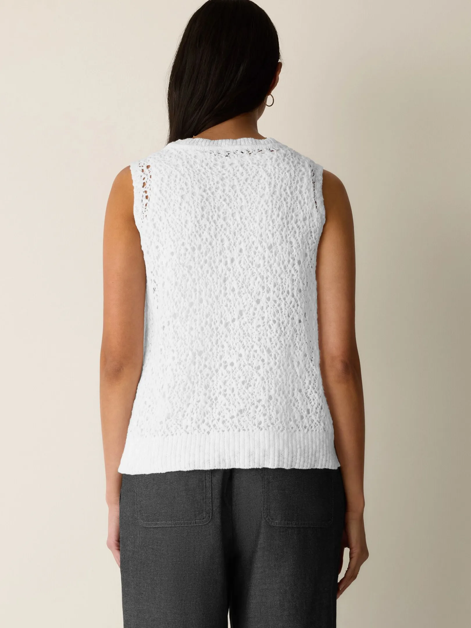 Peruvian Organic Cotton Slub Jewel Neck Tank