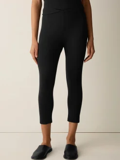 Pima Cotton Stretch Jersey Capri Leggings