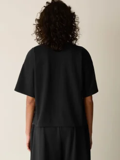 Pima Cotton Stretch Jersey Crew Neck Tee